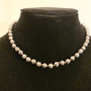 Hematite Beaded Choker Necklace